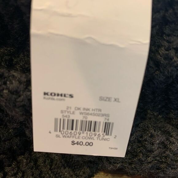 Sonoma Charcoal Color Cowl Tunic - Picture 7 of 9